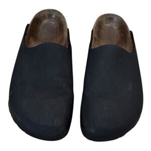 Birkenstock Birki's Amsterdam Slip On Clogs In Black